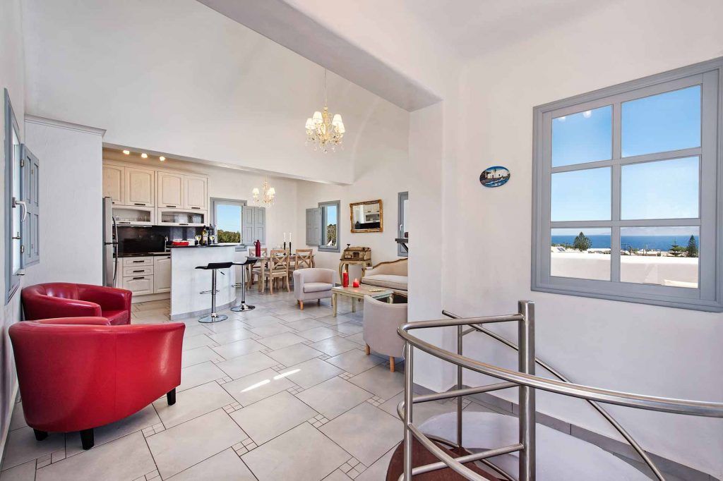 Victoria Villa Living Room with Sea View